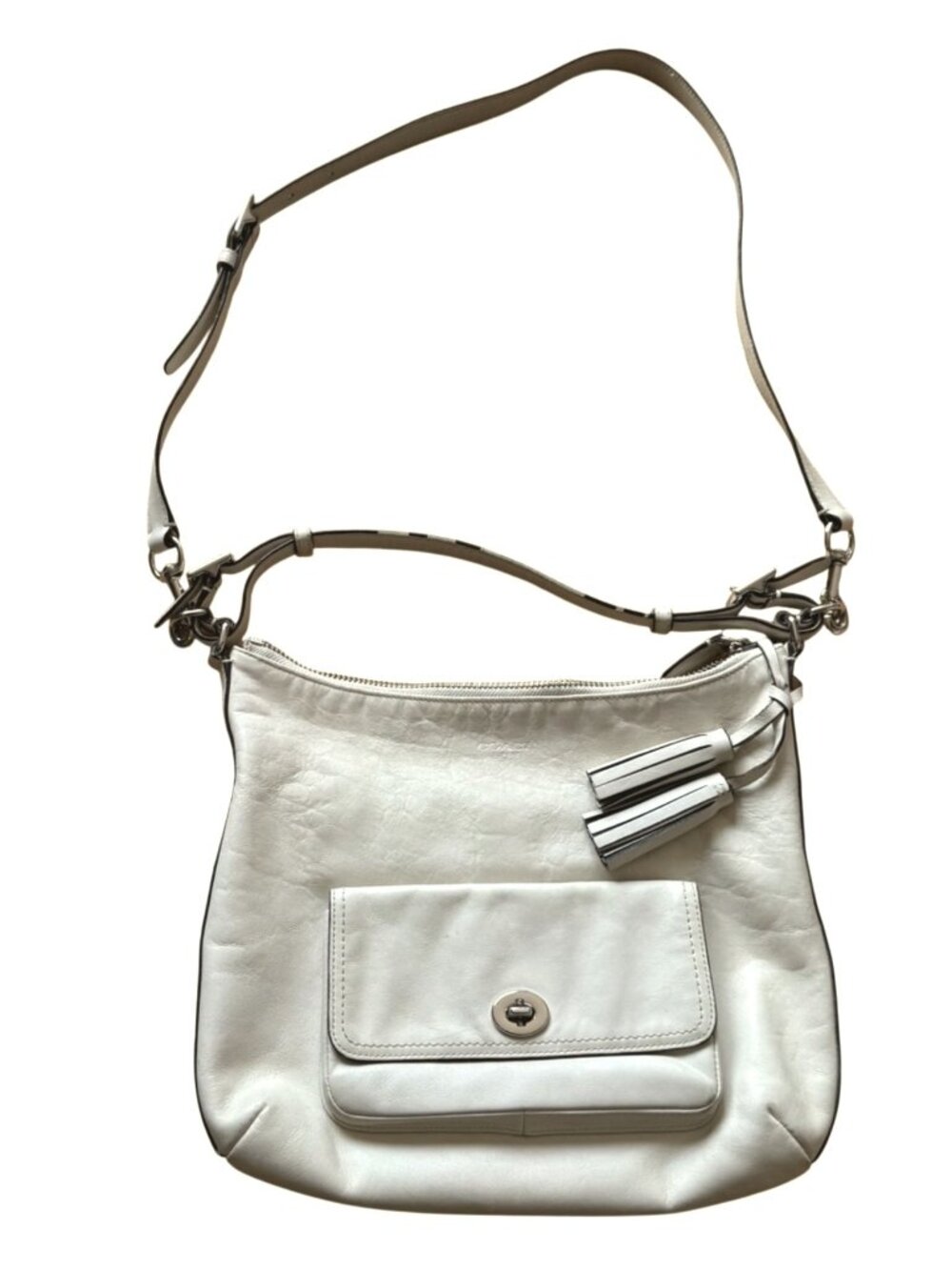 Coach Coach Legacy Courtenay White Turn Lock Off White
